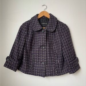 Retro style tweed blazer